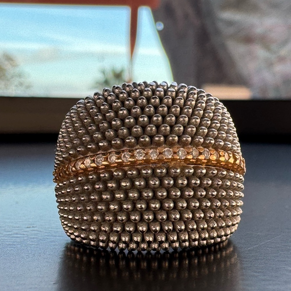 Pesavento Silver Pixel Ring